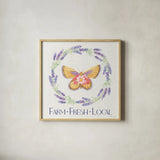 Fresh Floral IX by Beth Grove. Shown in a natural wood glass frame for a timeless modern aesthetic. Available as an archival giclee rolled canvas, fine art paper, or poster print. SKU 98503a.