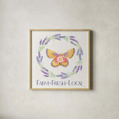 Fresh Floral IX by Beth Grove. Shown in a natural wood glass frame for a timeless modern aesthetic. Available as an archival giclee rolled canvas, fine art paper, or poster print. SKU 98503a.