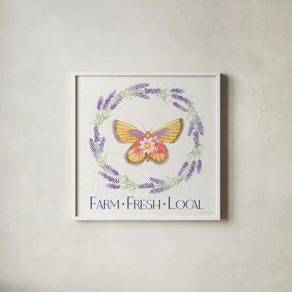 Fresh Floral IX by Beth Grove. Shown in a crisp white glass frame for a clean and minimalist style. Available as an archival giclee rolled canvas, fine art paper, or poster print. SKU 98503a.