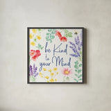 Fresh Floral V by Beth Grove. Shown in a sleek black glass frame for a contemporary gallery look. Available as an archival giclee rolled canvas, fine art paper, or poster print. SKU 97685a.