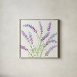 Fresh Floral VII by Beth Grove. Shown in a natural wood glass frame for a timeless modern aesthetic. Available as an archival giclee rolled canvas, fine art paper, or poster print. SKU 97687a.