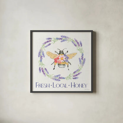 Fresh Floral VIII by Beth Grove. Shown in a sleek black glass frame for a contemporary gallery look. Available as an archival giclee rolled canvas, fine art paper, or poster print. SKU 98502a.