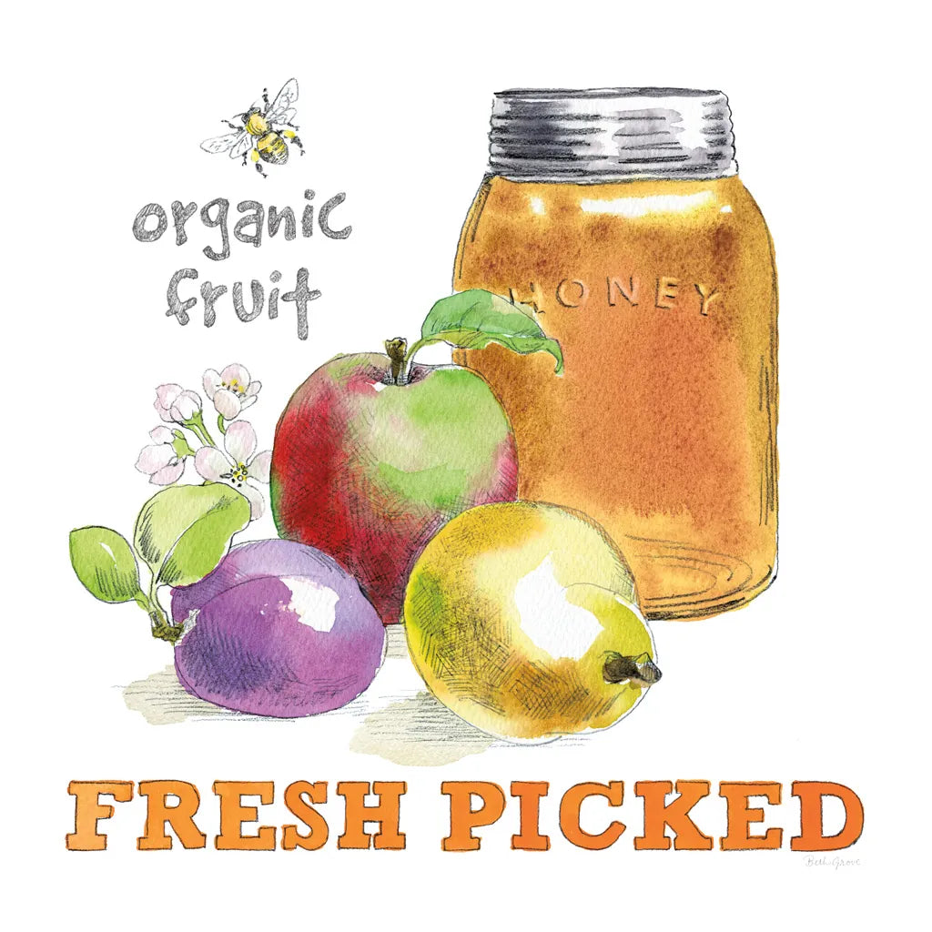 Fresh From The Garden II by Beth Grove. SKU 31978a. Archival Giclee Fine art print for wall decor.