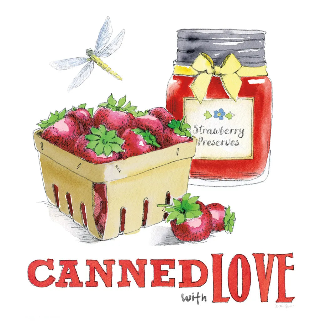 Fresh From The Garden III by Beth Grove. SKU 31979a. Archival Giclee Fine art print for wall decor.