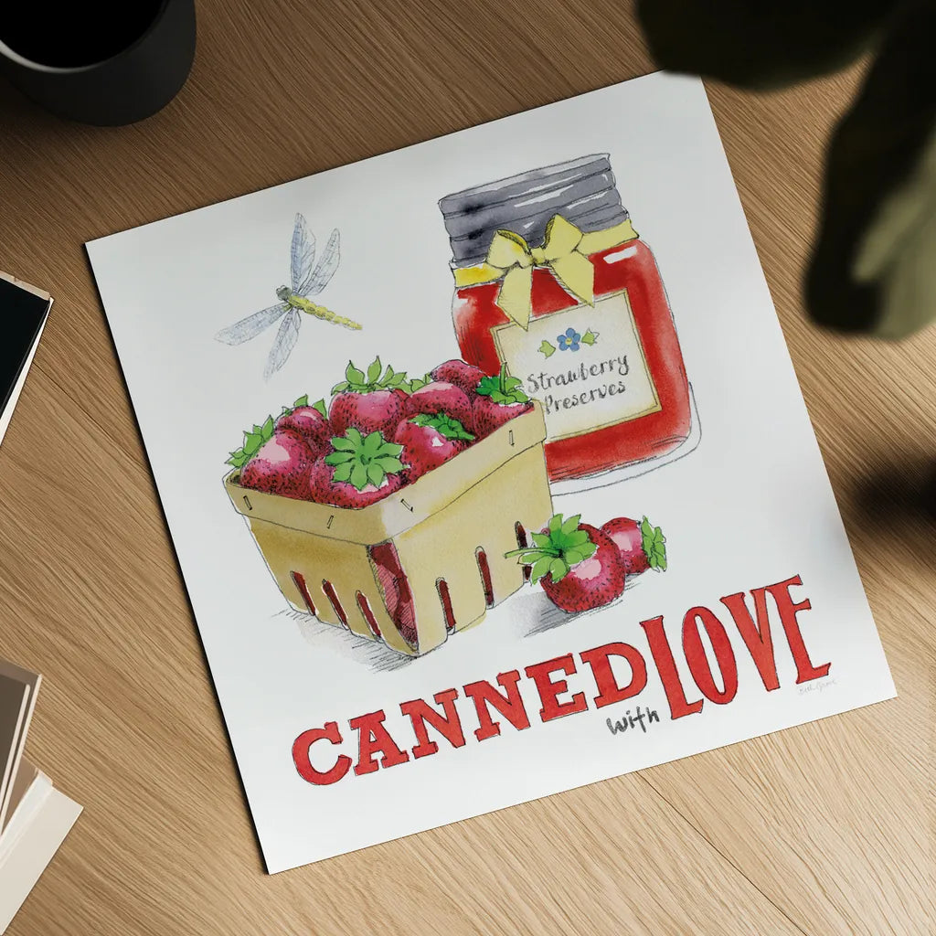 Fresh From The Garden III by Beth Grove. Shown as a detailed flat fine art print, highlighting archival giclee quality. Available as an archival giclee rolled canvas, fine art paper, or poster print. SKU 31979a.