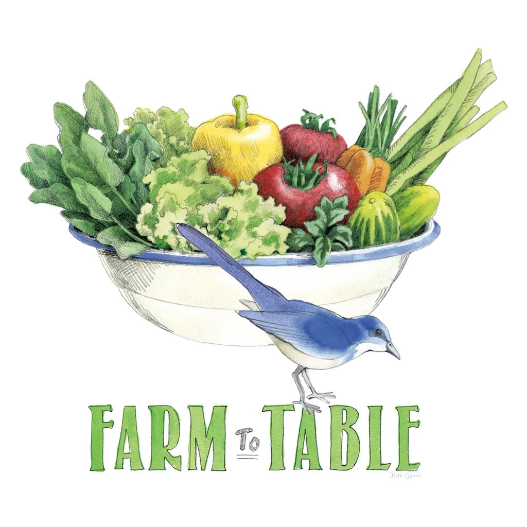 Fresh From The Garden IV by Beth Grove. SKU 31980a. Archival Giclee Fine art print for wall decor.