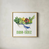 Fresh From The Garden IV by Beth Grove. Shown in a natural wood glass frame for a timeless modern aesthetic. Available as an archival giclee rolled canvas, fine art paper, or poster print. SKU 31980a.