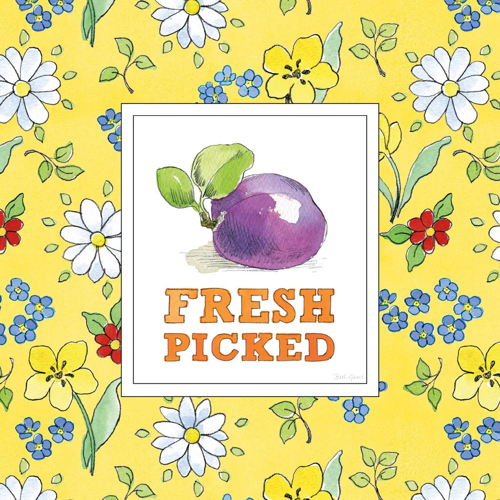 Fresh From the Garden VI by Beth Grove. SKU 31982a. Archival Giclee Fine art print for wall decor.