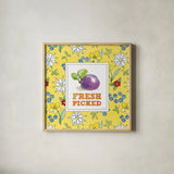 Fresh From the Garden VI by Beth Grove. Shown in a natural wood glass frame for a timeless modern aesthetic. Available as an archival giclee rolled canvas, fine art paper, or poster print. SKU 31982a.
