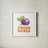 Fresh From the Garden VI No Border Sq by Beth Grove. Shown in a crisp white glass frame for a clean and minimalist style. Available as an archival giclee rolled canvas, fine art paper, or poster print. SKU 32412a.