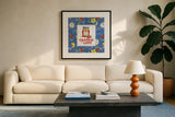 Fresh From the Garden VII by Beth Grove. Displayed in a glass frame with matte in a clean modern living room. Available as an archival giclee rolled canvas, fine art paper, or poster print. SKU 31983a.
