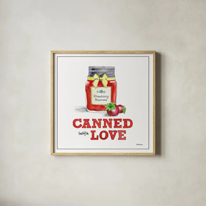 Fresh From the Garden VII No Border Sq by Beth Grove. Shown in a natural wood glass frame for a timeless modern aesthetic. Available as an archival giclee rolled canvas, fine art paper, or poster print. SKU 32413a.