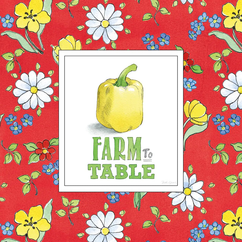 Fresh From the Garden VIII by Beth Grove. SKU 31984a. Archival Giclee Fine art print for wall decor.
