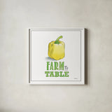 Fresh From the Garden VIII No Border Sq by Beth Grove. Shown in a crisp white glass frame for a clean and minimalist style. Available as an archival giclee rolled canvas, fine art paper, or poster print. SKU 32414a.