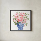 From the East II No Words White by Beth Grove. Shown in a sleek black glass frame for a contemporary gallery look. Available as an archival giclee rolled canvas, fine art paper, or poster print. SKU 93901a.