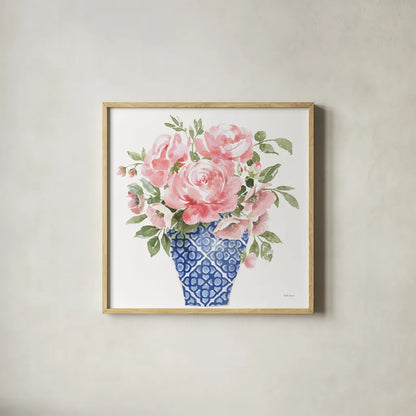 From the East II No Words White by Beth Grove. Shown in a natural wood glass frame for a timeless modern aesthetic. Available as an archival giclee rolled canvas, fine art paper, or poster print. SKU 93901a.