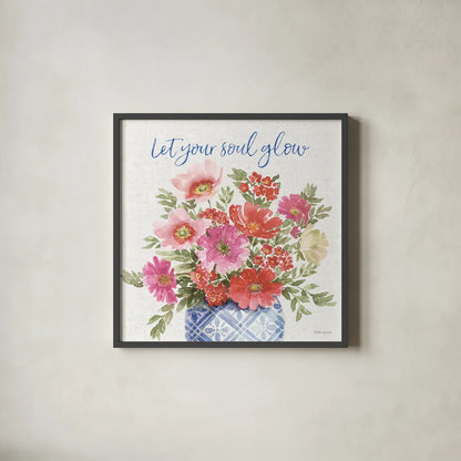 From the East III by Beth Grove. Shown in a sleek black glass frame for a contemporary gallery look. Available as an archival giclee rolled canvas, fine art paper, or poster print. SKU 64071a.