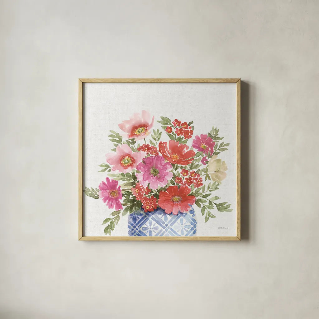 From the East III No Words by Beth Grove. Shown in a natural wood glass frame for a timeless modern aesthetic. Available as an archival giclee rolled canvas, fine art paper, or poster print. SKU 65719a.