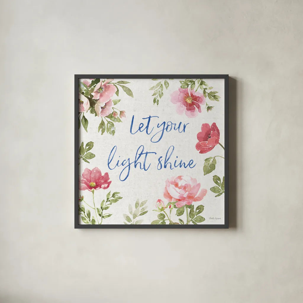 From the East IX by Beth Grove. Shown in a sleek black glass frame for a contemporary gallery look. Available as an archival giclee rolled canvas, fine art paper, or poster print. SKU 64077a.