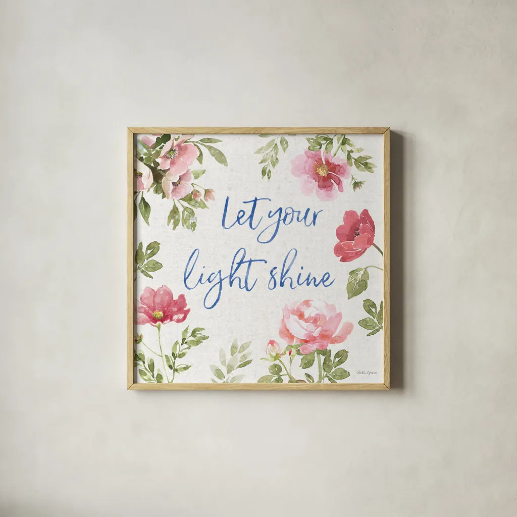 From the East IX by Beth Grove. Shown in a natural wood glass frame for a timeless modern aesthetic. Available as an archival giclee rolled canvas, fine art paper, or poster print. SKU 64077a.