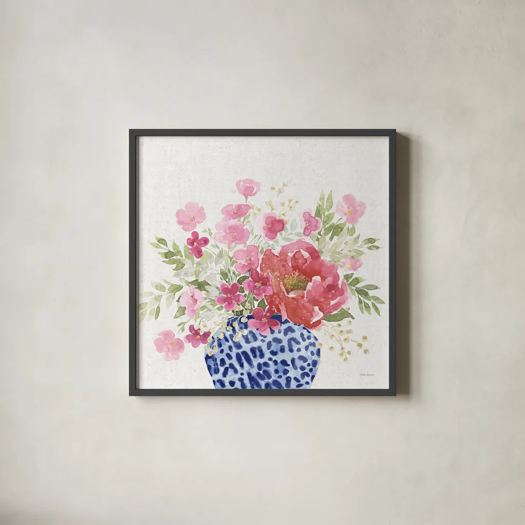 From the East V No Words by Beth Grove. Shown in a sleek black glass frame for a contemporary gallery look. Available as an archival giclee rolled canvas, fine art paper, or poster print. SKU 65721a.