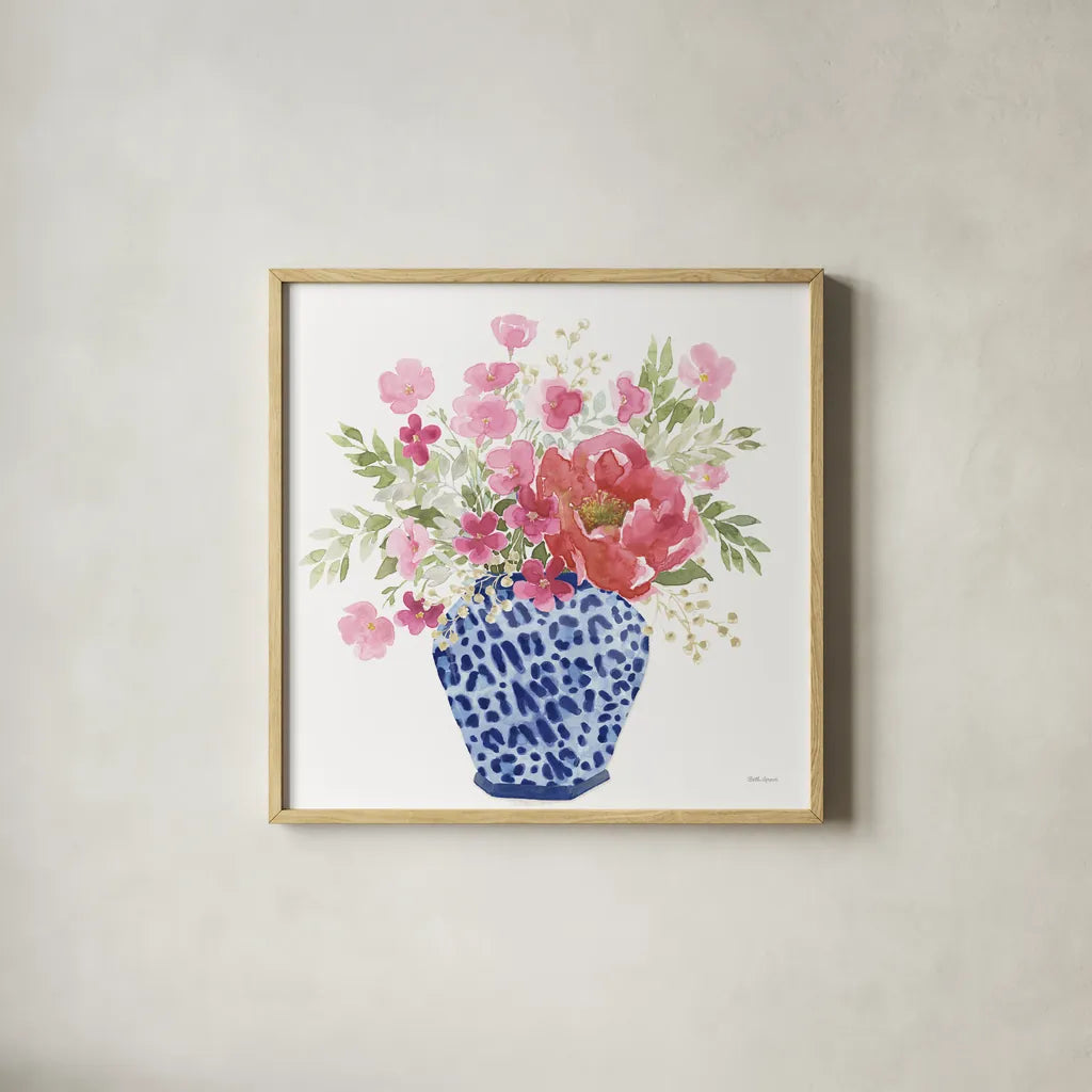 From the East V No Words White by Beth Grove. Shown in a natural wood glass frame for a timeless modern aesthetic. Available as an archival giclee rolled canvas, fine art paper, or poster print. SKU 93904a.