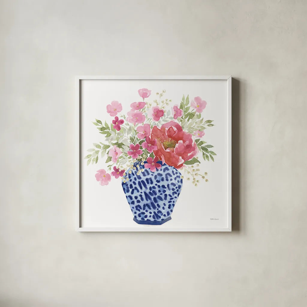 From the East V No Words White by Beth Grove. Shown in a crisp white glass frame for a clean and minimalist style. Available as an archival giclee rolled canvas, fine art paper, or poster print. SKU 93904a.