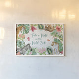 From the Jungle I by Beth Grove. shown as a paper print in a white frame. Available as a archival giclee rolled canvas, fine art paper, or poster print. SKU 60698i.
