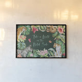 From the Jungle I Dark by Beth Grove. shown as a paper print in a black flame. Available as a archival giclee rolled canvas, fine art paper, or poster print. SKU 61558i.