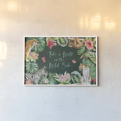 From the Jungle I Dark by Beth Grove. shown as a paper print in a white frame. Available as a archival giclee rolled canvas, fine art paper, or poster print. SKU 61558i.