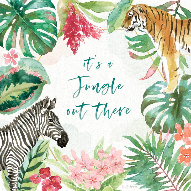 From the Jungle II by Beth Grove. SKU 60699a. Archival Giclee Fine art print for wall decor.