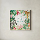 From the Jungle II by Beth Grove. Shown in a natural wood glass frame for a timeless modern aesthetic. Available as an archival giclee rolled canvas, fine art paper, or poster print. SKU 60699a.