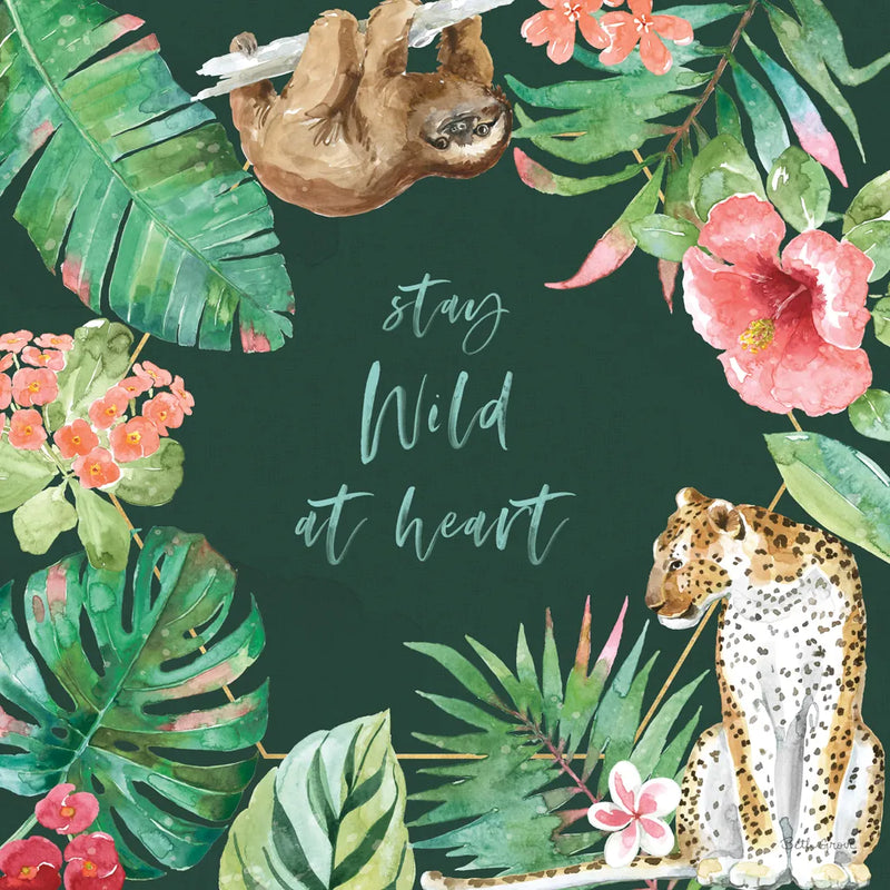 From the Jungle III Dark by Beth Grove. SKU 61560a. Archival Giclee Fine art print for wall decor.
