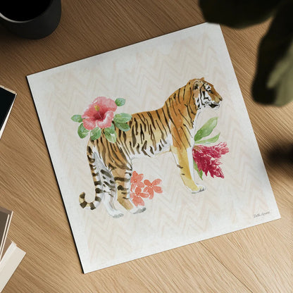 From the Jungle IV by Beth Grove. Shown as a detailed flat fine art print, highlighting archival giclee quality. Available as an archival giclee rolled canvas, fine art paper, or poster print. SKU 60701a.