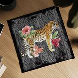From the Jungle IV Grey by Beth Grove. Shown as a detailed flat fine art print, highlighting archival giclee quality. Available as an archival giclee rolled canvas, fine art paper, or poster print. SKU 61840a.