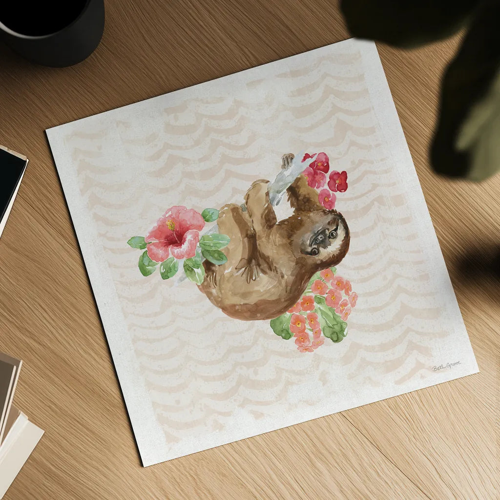 From the Jungle VI by Beth Grove. Shown as a detailed flat fine art print, highlighting archival giclee quality. Available as an archival giclee rolled canvas, fine art paper, or poster print. SKU 60703a.