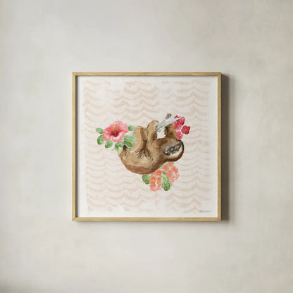 From the Jungle VI by Beth Grove. Shown in a natural wood glass frame for a timeless modern aesthetic. Available as an archival giclee rolled canvas, fine art paper, or poster print. SKU 60703a.