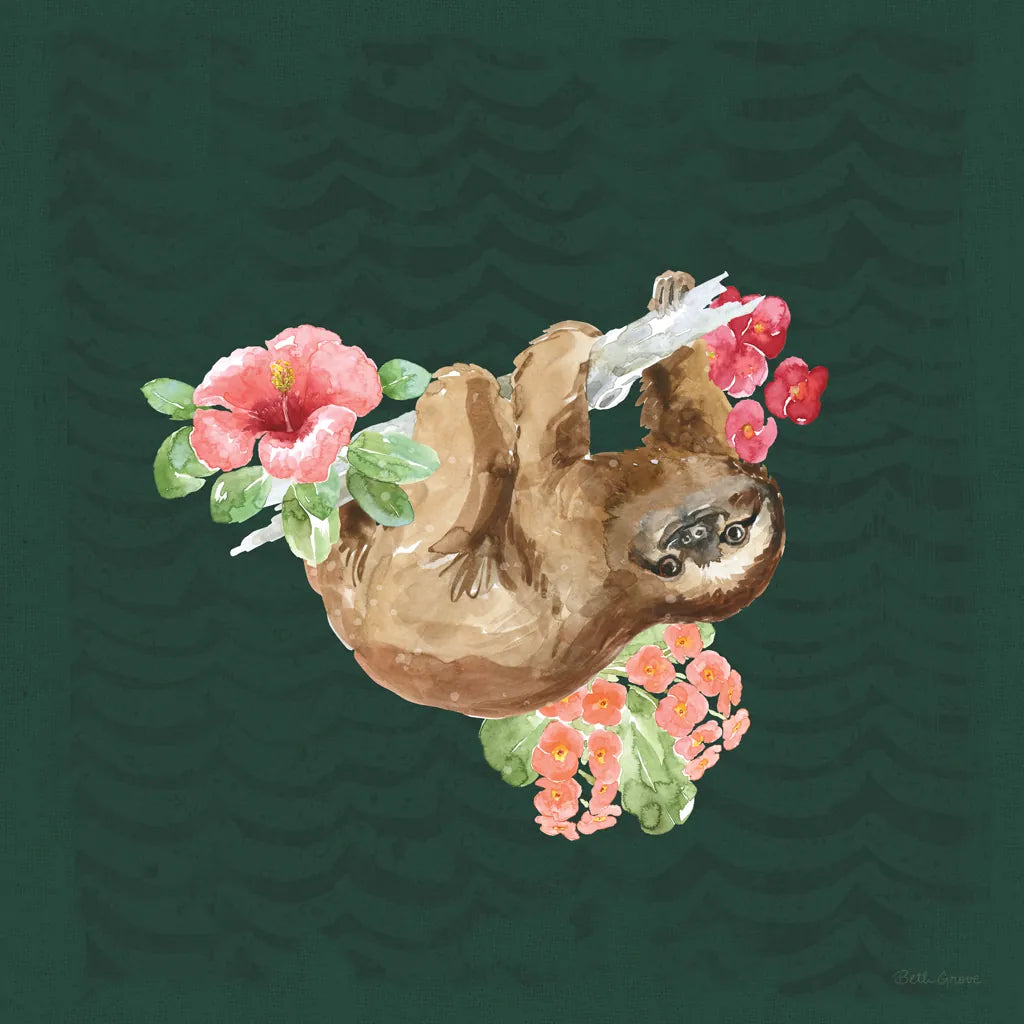 From the Jungle VI Dark by Beth Grove. SKU 61563a. Archival Giclee Fine art print for wall decor.