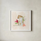 From the Jungle VII by Beth Grove. Shown in a crisp white glass frame for a clean and minimalist style. Available as an archival giclee rolled canvas, fine art paper, or poster print. SKU 60704a.