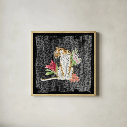 From the Jungle VII Grey by Beth Grove. Shown in a natural wood glass frame for a timeless modern aesthetic. Available as an archival giclee rolled canvas, fine art paper, or poster print. SKU 61841a.