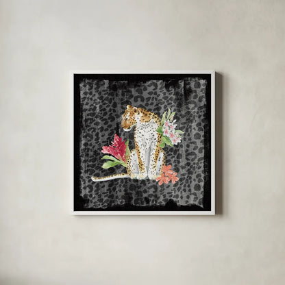From the Jungle VII Grey by Beth Grove. Shown in a crisp white glass frame for a clean and minimalist style. Available as an archival giclee rolled canvas, fine art paper, or poster print. SKU 61841a.