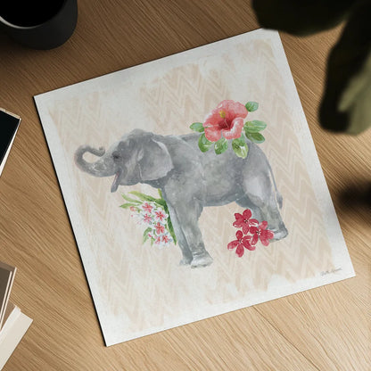 From the Jungle XII by Beth Grove. Shown as a detailed flat fine art print, highlighting archival giclee quality. Available as an archival giclee rolled canvas, fine art paper, or poster print. SKU 61722a.