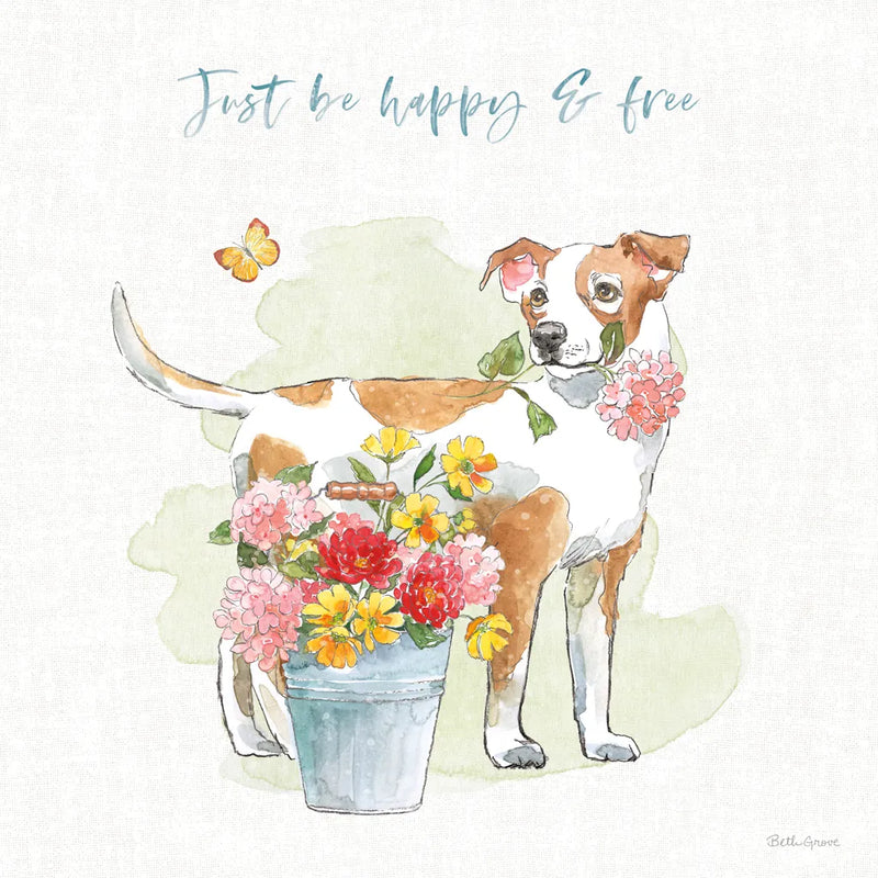 Furry Pals IV by Beth Grove. SKU 63425a. Archival Giclee Fine art print for wall decor.