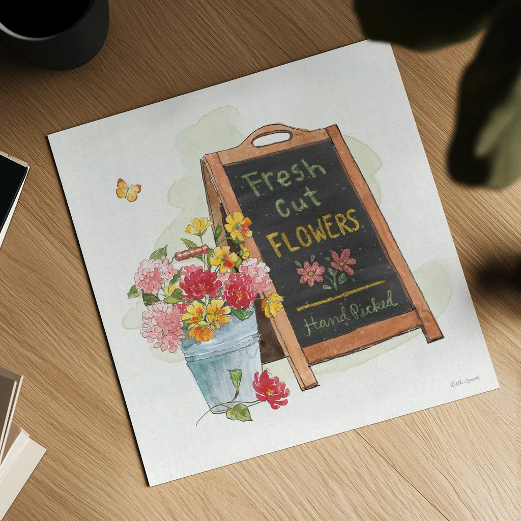 Furry Pals VI by Beth Grove. Shown as a detailed flat fine art print, highlighting archival giclee quality. Available as an archival giclee rolled canvas, fine art paper, or poster print. SKU 63427a.