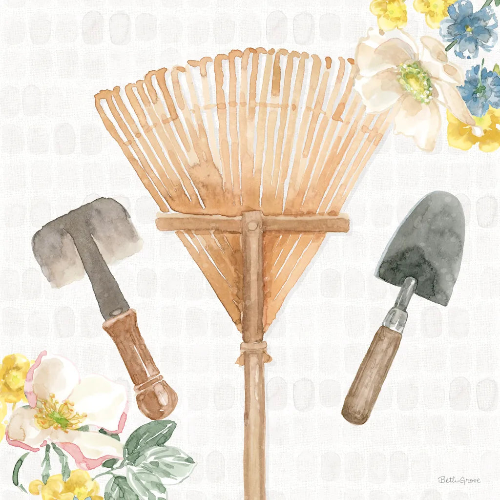 Gardenscape IV by Beth Grove. SKU 73503a. Archival Giclee Fine art print for wall decor.