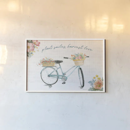 Gardenscape XIV by Beth Grove. shown as a paper print in a white frame. Available as a archival giclee rolled canvas, fine art paper, or poster print. SKU 73513i.
