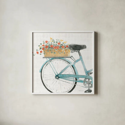 Gardenscape XVI by Beth Grove. Shown in a crisp white glass frame for a clean and minimalist style. Available as an archival giclee rolled canvas, fine art paper, or poster print. SKU 73515a.