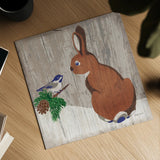 Gentle Critters Bunny by Beth Grove. Shown as a detailed flat fine art print, highlighting archival giclee quality. Available as an archival giclee rolled canvas, fine art paper, or poster print. SKU 44448a.