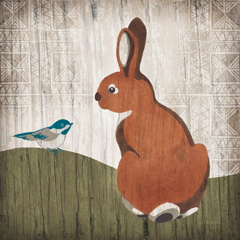 Gentle Critters III Summer by Beth Grove. SKU 44443a. Archival Giclee Fine art print for wall decor.