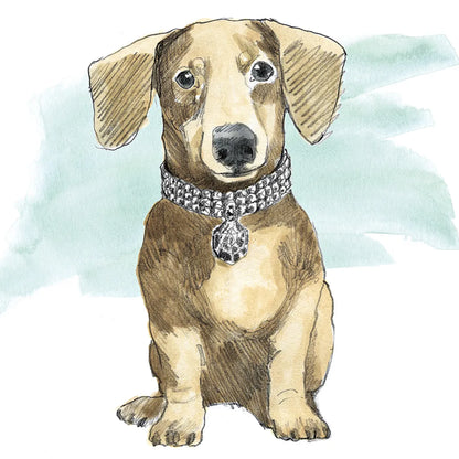 Glamour Pups IX by Beth Grove. SKU 29730a. Archival Giclee Fine art print for wall decor.